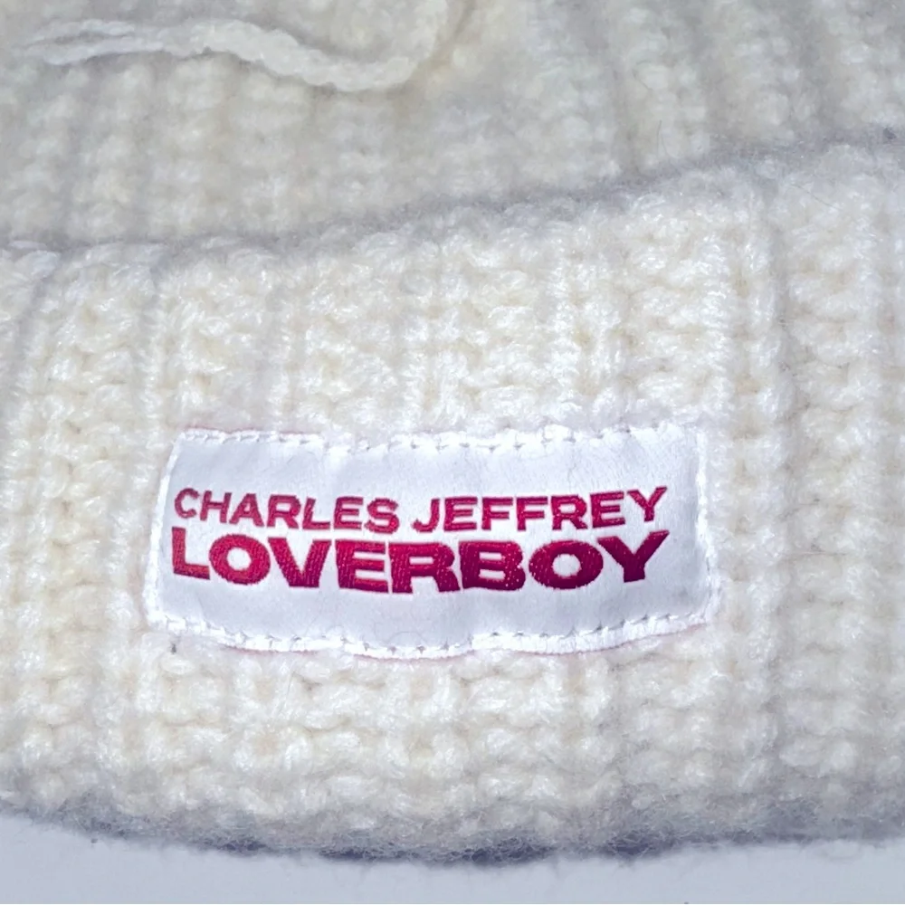 Charles Jeffrey Loverboy Chunky Ears Beanie 'Ecru'